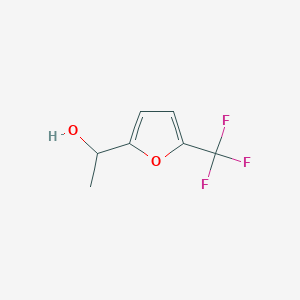 molecular formula C7H7F3O2 B8776155 1-(5-(Trifluoromethyl)furan-2-yl)ethanol 