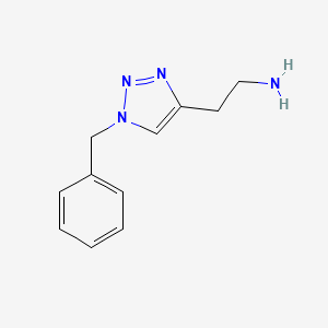 molecular formula C11H14N4 B8776166 2-(1-benzyl-1H-1,2,3-triazol-4-yl)ethanamine CAS No. 933682-47-4