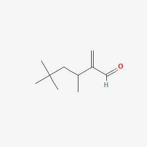 molecular formula C10H18O B8776191 2-Methylene-3,5,5-trimethylhexanal CAS No. 22414-70-6