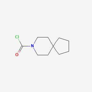 molecular formula C10H16ClNO B8776225 8-Azaspiro[4.5]decane-8-carbonyl chloride 