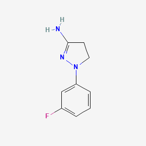 1-(3-Fluorophenyl)-4,5-dihydro-1h-pyrazol-3-amine