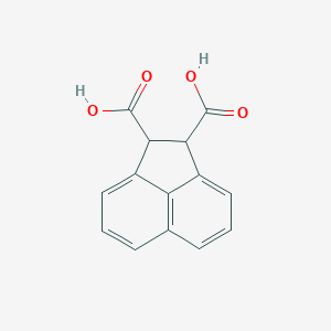 molecular formula C14H10O4 B8776298 1,2-Acenaphthylenedicarboxylic acid, 1,2-dihydro- CAS No. 59068-42-7