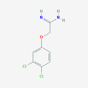 molecular formula C8H8Cl2N2O B8776302 2-(3,4-Dichlorophenoxy)acetamidine 