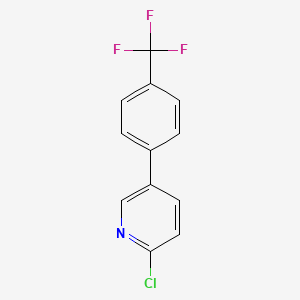 molecular formula C12H7ClF3N B8776428 2-Chloro-5-[4-(trifluoromethyl)phenyl]pyridine CAS No. 577967-78-3