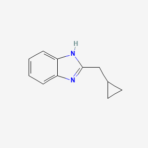 molecular formula C11H12N2 B8776440 2-(cyclopropylmethyl)-1H-benzo[d]imidazole 