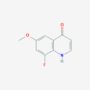 molecular formula C10H8FNO2 B8776445 8-Fluoro-6-methoxyquinolin-4-ol 