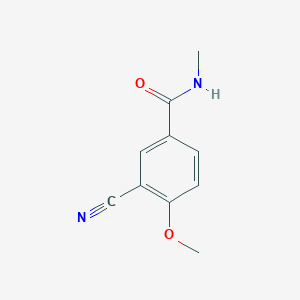 molecular formula C10H10N2O2 B8776446 3-cyano-4-methoxy-N-methylbenzamide CAS No. 720693-00-5