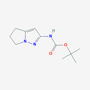 molecular formula C11H17N3O2 B8776466 tert-Butyl 5,6-Dihydro-4H-pyrrolo[1,2-b]pyrazol-2-ylcarbamate 