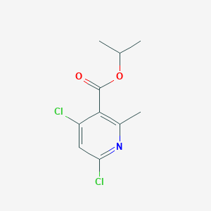 molecular formula C10H11Cl2NO2 B8776473 Isopropyl 4,6-dichloro-2-methylnicotinate 