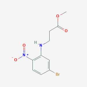 molecular formula C10H11BrN2O4 B8776484 Methyl 3-((5-bromo-2-nitrophenyl)amino)propanoate 