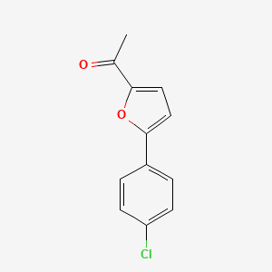 molecular formula C12H9ClO2 B8776528 5-(p-Chlorophenyl)-2-furyl methyl ketone 