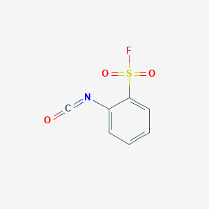 molecular formula C7H4FNO3S B8776559 2-Isocyanatobenzene-1-sulfonyl fluoride CAS No. 59651-55-7