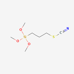 molecular formula C7H15NO3SSi B8776614 Trimethoxy(3-thiocyanatopropyl)silane CAS No. 56859-24-6