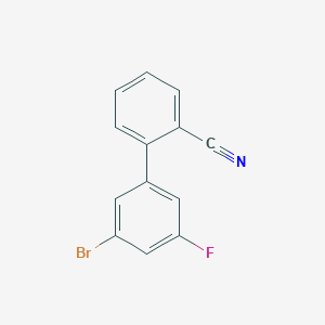 molecular formula C13H7BrFN B8776677 3'-Bromo-5'-fluorobiphenyl-2-carbonitrile CAS No. 462652-01-3