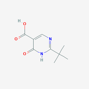 molecular formula C9H12N2O3 B8776716 2-Tert-butyl-6-oxo-1,6-dihydropyrimidine-5-carboxylic acid 