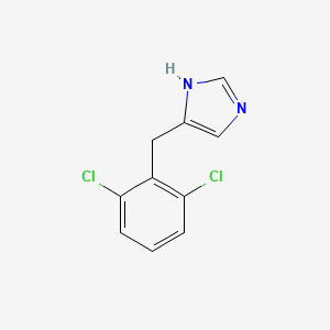 molecular formula C10H8Cl2N2 B8776727 4-(2,6-Dichloro-benzyl)-1H-imidazole 