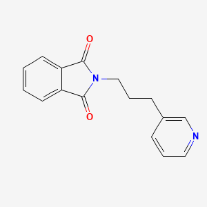 molecular formula C16H14N2O2 B8776760 2-[3-(Pyridin-3-yl)propyl]-1H-isoindole-1,3(2H)-dione CAS No. 84200-00-0
