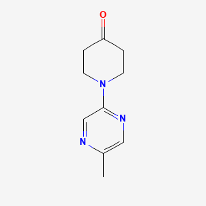 molecular formula C10H13N3O B8776773 1-(5-Methylpyrazin-2-yl)piperidin-4-one 