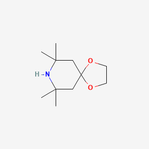 molecular formula C11H21NO2 B8776776 7,7,9,9-Tetramethyl-1,4-dioxa-8-azaspiro[4.5]decane CAS No. 36793-27-8