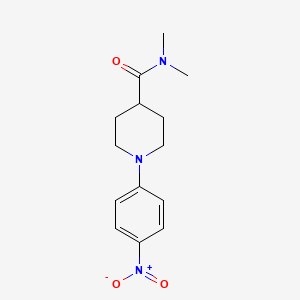 molecular formula C14H19N3O3 B8776810 N,N-dimethyl-1-(4-nitrophenyl)-4-Piperidinecarboxamide 
