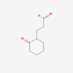 molecular formula C9H14O2 B8776854 3-(2-Oxocyclohexyl)propanal CAS No. 2568-20-9