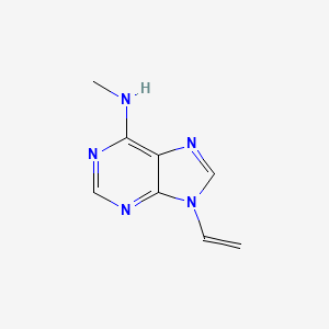 molecular formula C8H9N5 B8776885 N-Methyl-9-vinyl-9H-purin-6-amine CAS No. 34760-82-2