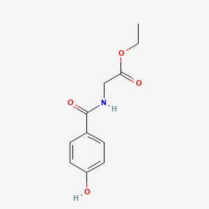 molecular formula C11H13NO4 B8776895 Ethyl 2-[(4-hydroxyphenyl)formamido]acetate 