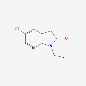 2H-Pyrrolo[2,3-b]pyridin-2-one, 5-chloro-1-ethyl-1,3-dihydro-