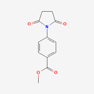 molecular formula C12H11NO4 B8776932 Methyl 4-(2,5-dioxopyrrolidin-1-yl)benzoate 