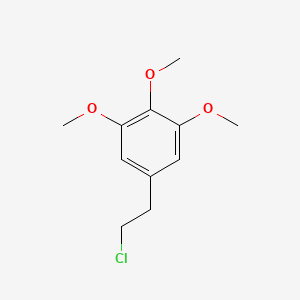 molecular formula C11H15ClO3 B8776943 5-(2-Chloroethyl)-1,2,3-trimethoxybenzene CAS No. 50987-66-1