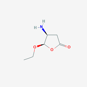 molecular formula C6H11NO3 B8776972 (4S,5R)-4-Amino-5-ethoxydihydrofuran-2(3H)-one 