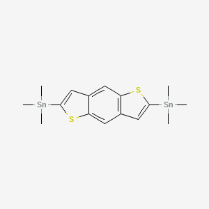 molecular formula C16H22S2Sn2 B8777024 2,6-Bis(trimethylstannyl)benzo[1,2-b:4,5-b']dithiophene 