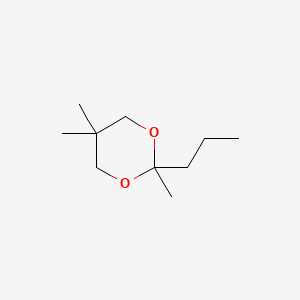 molecular formula C10H20O2 B8777043 2,5,5-Trimethyl-2-propyl-1,3-dioxane CAS No. 5421-99-8