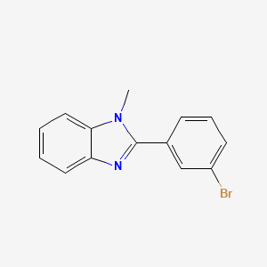 molecular formula C14H11BrN2 B8777044 2-(3-bromophenyl)-1-methyl-1H-benzimidazole 