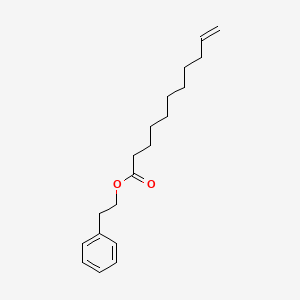 molecular formula C19H28O2 B8777052 10-Undecenoic acid, 2-phenylethyl ester CAS No. 72727-63-0
