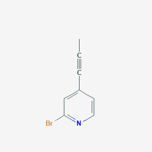 molecular formula C8H6BrN B8777065 2-Bromo-4-(prop-1-ynyl)pyridine 