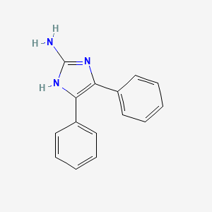 molecular formula C15H13N3 B8777179 4,5-diphenyl-1H-imidazol-2-amine CAS No. 37980-29-3