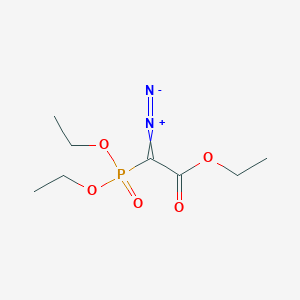 molecular formula C8H15N2O5P B8777197 (Diethoxyphosphinyl)diazoacetic acid ethyl ester 