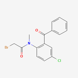 molecular formula C16H13BrClNO2 B8777218 N-(2-Benzoyl-4-chlorophenyl)-2-bromo-N-methylacetamide CAS No. 2848-94-4
