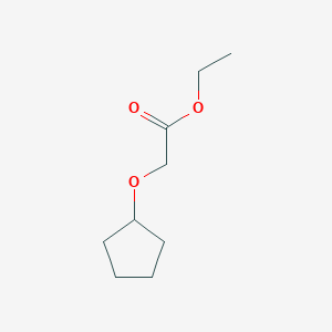 molecular formula C9H16O3 B8777250 Ethyl 2-(cyclopentyloxy)acetate CAS No. 836656-85-0