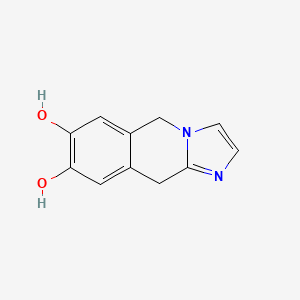 molecular formula C11H10N2O2 B8777281 5,10-Dihydroimidazo[1,2-b]isoquinoline-7,8-diol 