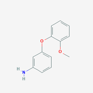 molecular formula C13H13NO2 B8777288 3-(2-methoxyphenoxy)Benzenamine CAS No. 116289-62-4