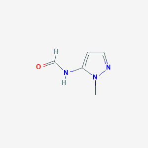 molecular formula C5H7N3O B8777305 5-Formamido-1-methylpyrazole 