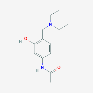 molecular formula C13H20N2O2 B8777408 N-[4-[(Diethylamino)methyl]-3-hydroxyphenyl]acetamide 