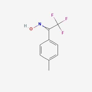 molecular formula C9H8F3NO B8777428 2,2,2-Trifluoro-1-p-tolyl-ethanone oxime 