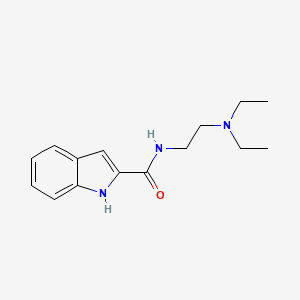 molecular formula C15H21N3O B8777484 N-[2-(diethylamino)ethyl]-1H-indole-2-carboxamide CAS No. 117843-84-2