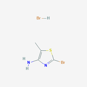 molecular formula C4H6Br2N2S B8777500 2-Bromo-5-methylthiazol-4-amine hydrobromide 