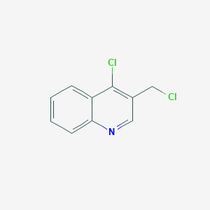molecular formula C10H7Cl2N B8777546 4-Chloro-3-(chloromethyl)quinoline 
