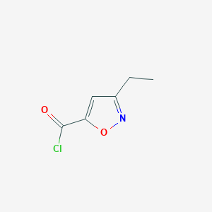 molecular formula C6H6ClNO2 B8777550 3-Ethylisoxazole-5-carbonyl chloride CAS No. 80173-67-7