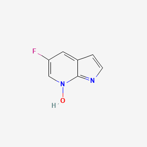 molecular formula C7H5FN2O B8777562 1H-Pyrrolo[2,3-b]pyridine, 5-fluoro-, 7-oxide 